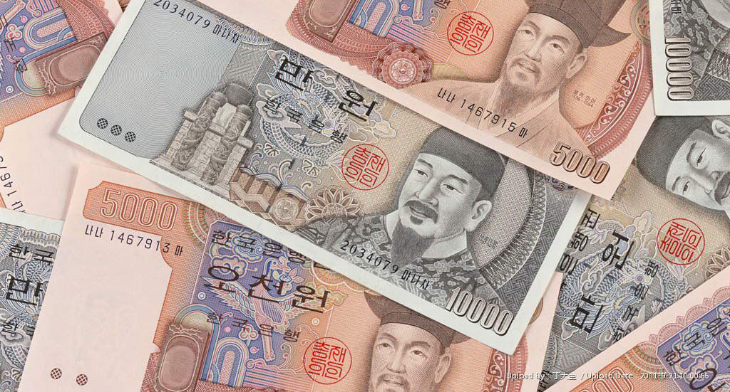 人民币对韩元汇率今日实时行情