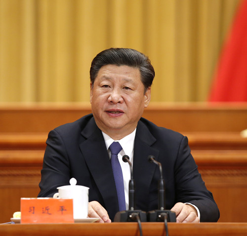 　　5月30日，全国科技创新大会、中国科学院第十八次院士大会和中国工程院第十三次院士大会、中国科学技术协会第九次全国代表大会在北京人民大会堂隆重召开。中共中央总书记、国家主席、中央军委主席习近平发表重要讲话。 新华社记者 鞠鹏 摄