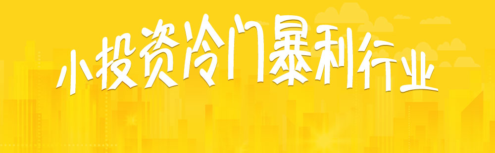 小投资冷门暴利行业 2017小投资适合投资的冷门暴利行业