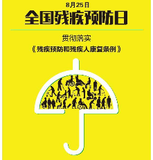 8.25日我国首个“残疾预防日”16人当中有一个 因何致残